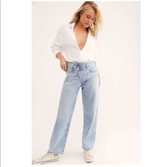 Agolde Denim - NWT! ✨ AGOLDE Criss Cross Ultra High Rise Straight
